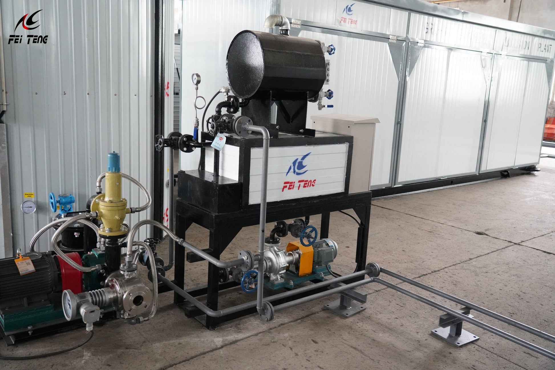Feiteng Electric Bitumen Heater Control Cabinet and Pump Details