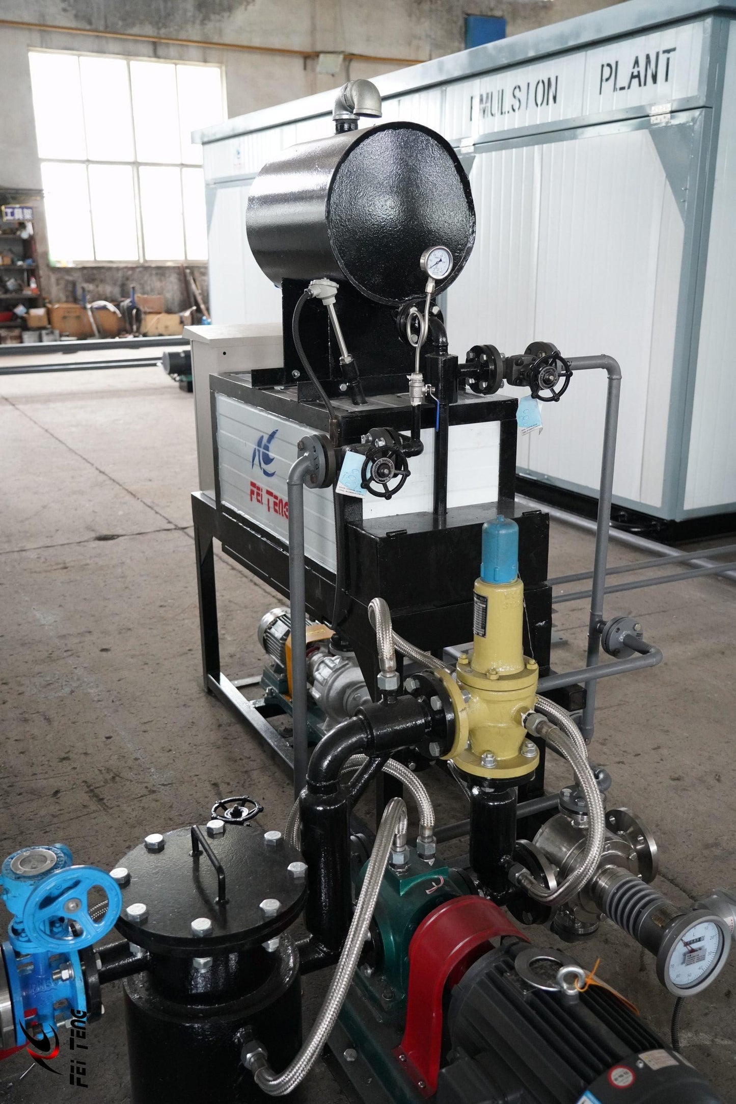 Industrial Electric Bitumen Heater Expansion Tank and Piping