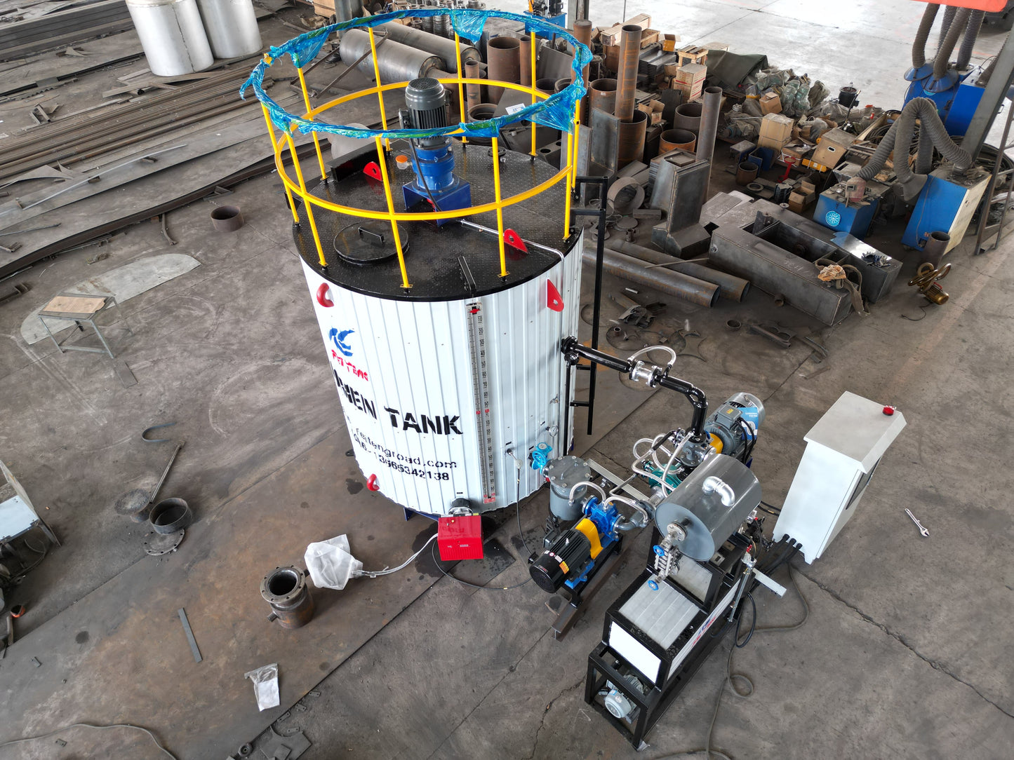 Dual heating and thermal oil heat tracing system for YZGL-L5 PMB tank