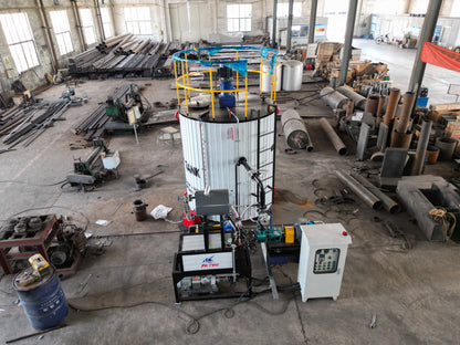 Automatic temperature control panel for polymer modified bitumen production tank